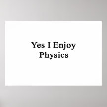 Disfruto sí de la física posters