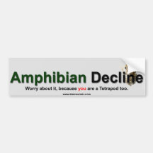 Disminución anfibia pegatina de parachoque