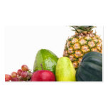 Disposición fresca de las frutas y verduras tarjetas personales