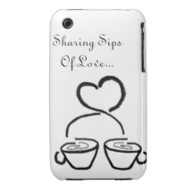 Distribución de sorbos del caso del amor Case-Mate iPhone 3 coberturas