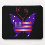 Diva americana de la mariposa alfombrillas de ratón