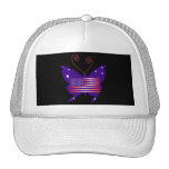 Diva americana de la mariposa gorras