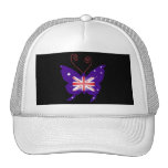 Diva británica de la mariposa gorra