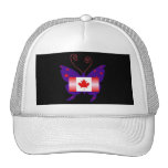 Diva canadiense de la mariposa gorras