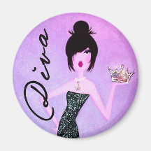 Diva con un imán de la tiara