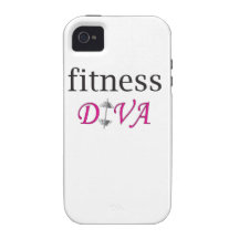 Diva de la aptitud vibe iPhone 4 fundas