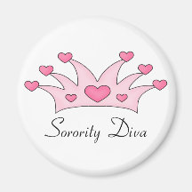 Diva de la hermandad de mujeres iman para frigorífico