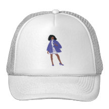 Diva de la hermandad de mujeres - zeta gorros bordados