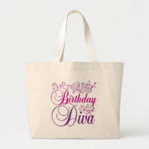 Diva del cumpleaños bolsas de mano