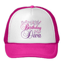 Diva del cumpleaños gorras de camionero
