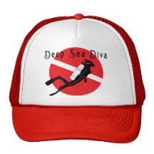 Diva del mar profundo gorras de camionero