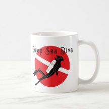 Diva del mar profundo taza de café