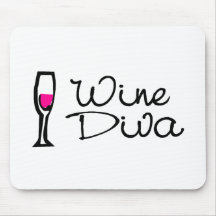 Diva del vino alfombrilla de raton
