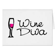 Diva del vino tarjetón
