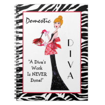 Diva nacional libro de apuntes con espiral