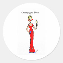 DIVA RUBIA: "Diva de Champán " Etiquetas
