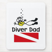 Diver Dad Muis Matten