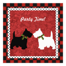 Diversión blanco y negro del navidad de Terrier de Anuncios Personalizados