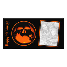 Diversión, calabaza fantasmagórica Photocard de lo Tarjeta Personal