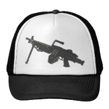 Diversión de la ametralladora gorras de camionero