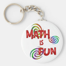 Diversión de la matemáticas llaveros