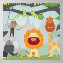 Diversión de la selva posters