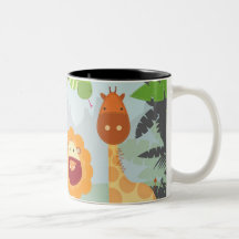 Diversión de la selva taza