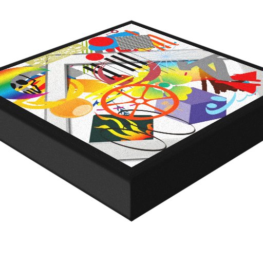 diversión del arte impresión en lienzo estirada