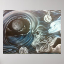 Diversión del claro de luna poster