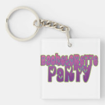diversión del fiesta del bachelorette del corazón  llaveros