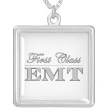 Diversión elegante EMTs: Primera clase EMT Pendientes Personalizados