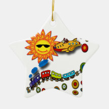 Diversión en el sol ornamentos de reyes magos