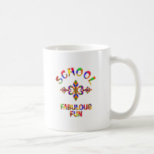 Diversión fabulosa de la escuela tazas de café
