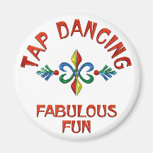 Diversión fabulosa del baile de golpecito imanes para frigoríficos