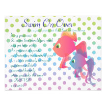 ¡Diversión Fishies! Invitacion Personalizada