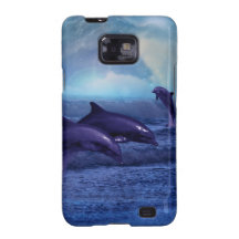 Diversión y juego de los delfínes galaxy s2 funda