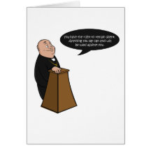Divertido, "casando diseño de las derechas" tarjetas