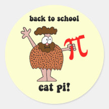 Divertido de nuevo a matemáticas de la escuela pegatinas  