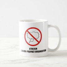 Divertido - el ateísmo es una organización del no- taza