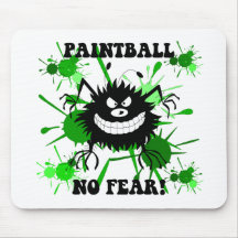 Divertido ningún miedo Paintball Tapete De Ratón
