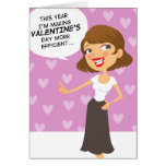 Divertido simplifique la tarjeta de felicitación d