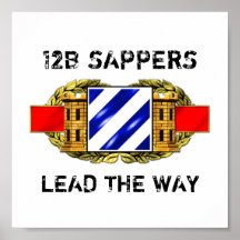 división de infantería 12B 3ro Poster