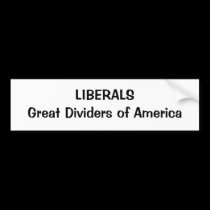 Divisores de LIBERALSGreat de América pegatinas de parachoque