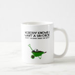 Divorcio oscuro del humor tazas de café