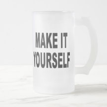 DIY le hacen usted mismo la taza de cerveza del vi