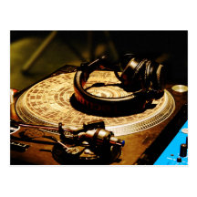 DJ Headphones1 Tarjetas Postales