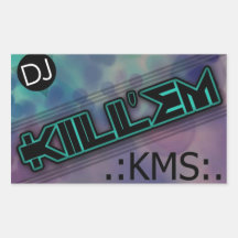 DJ les mata pegatina de Krew
