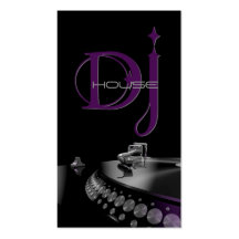 DJ, música, tarjeta de visita del entretenimiento