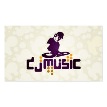 DJ, música, tarjeta de visita del entretenimiento