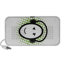 DJ sonriente Notebook Altavoces